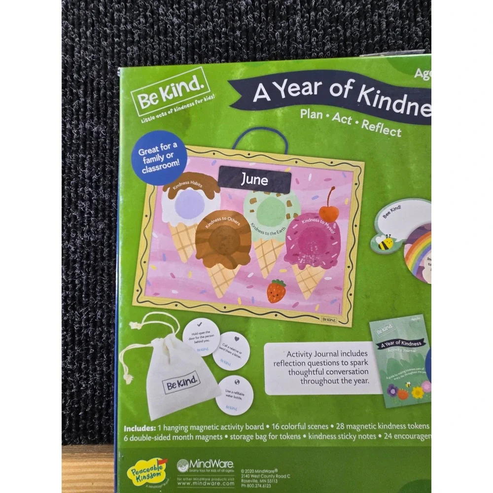 Peaceable Kingdom A Year of Kindness Magnetic Activity Board Set‎ Ages 6+